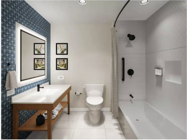 latest Country Inn 5th Design in 2024 guestroom and bathroom Manufacturer From China - Image 2